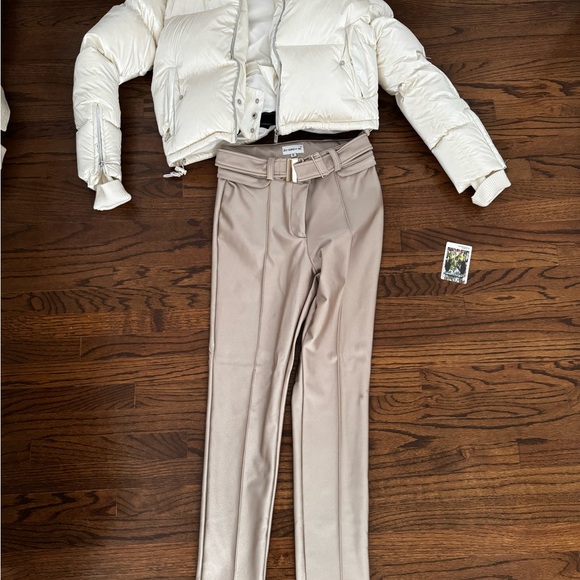My Sunday Ski - CROPPED BOMBER SKI JACKET – SNOW SPARKLE WHITE - Picture 5 of 6